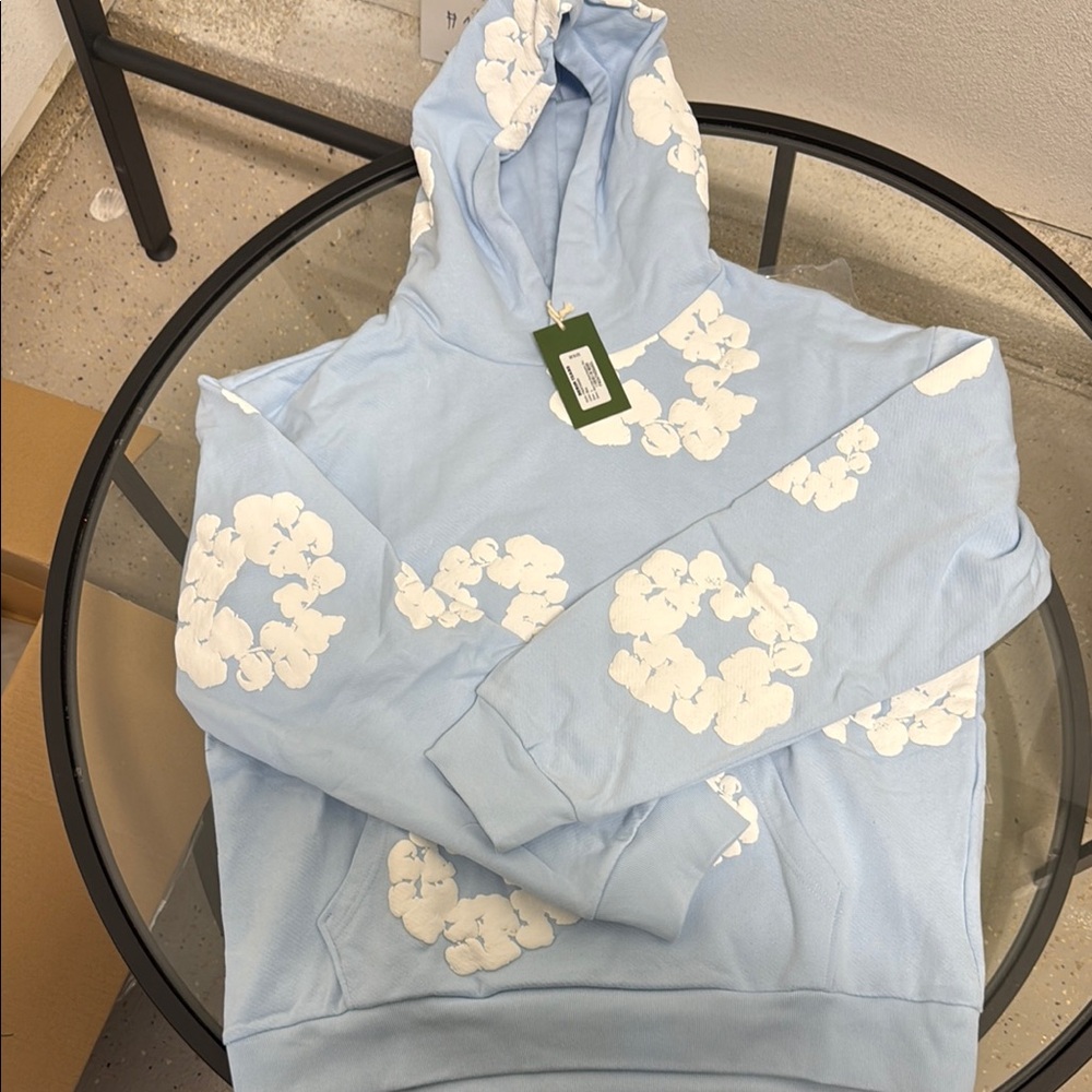 Denim Tears Powder blue hoodie